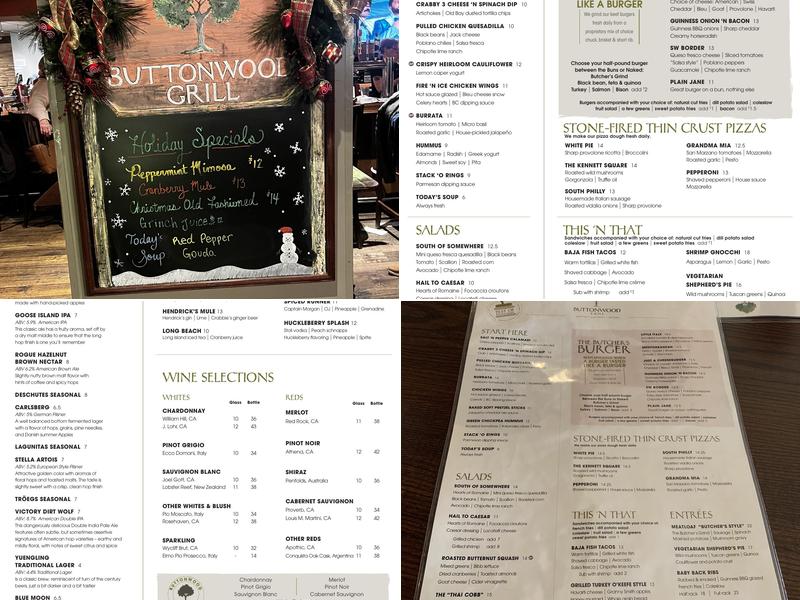 Buttonwood Grill Menu