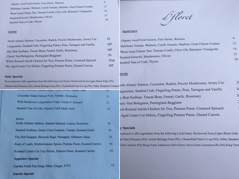 D'floret Menu