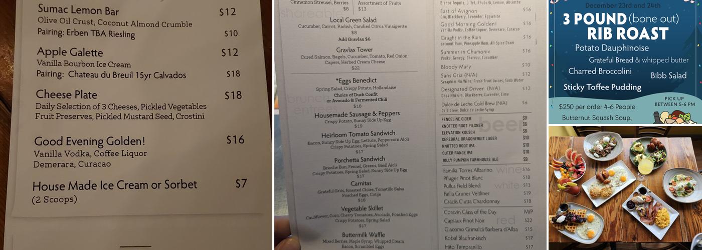 Abejas Menu