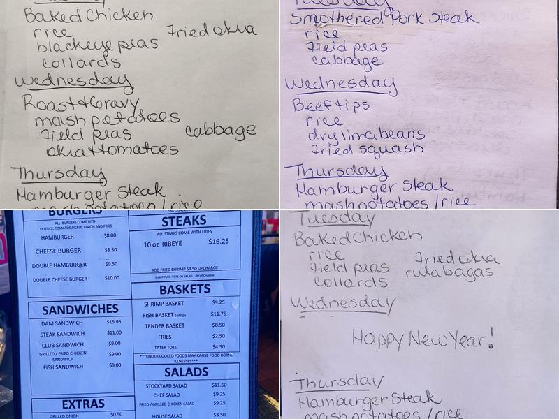 Stockyard Grill Menu