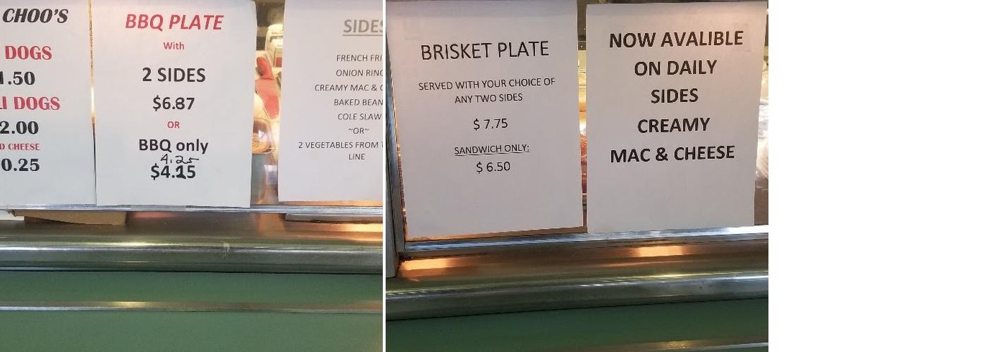 Commerce Cafe Menu
