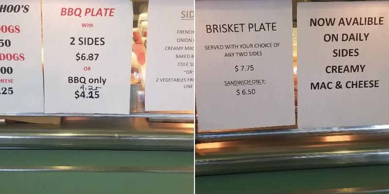 Commerce Cafe Menu