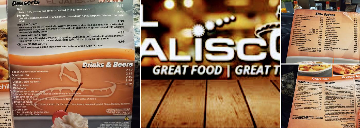 El Jalisco Menu