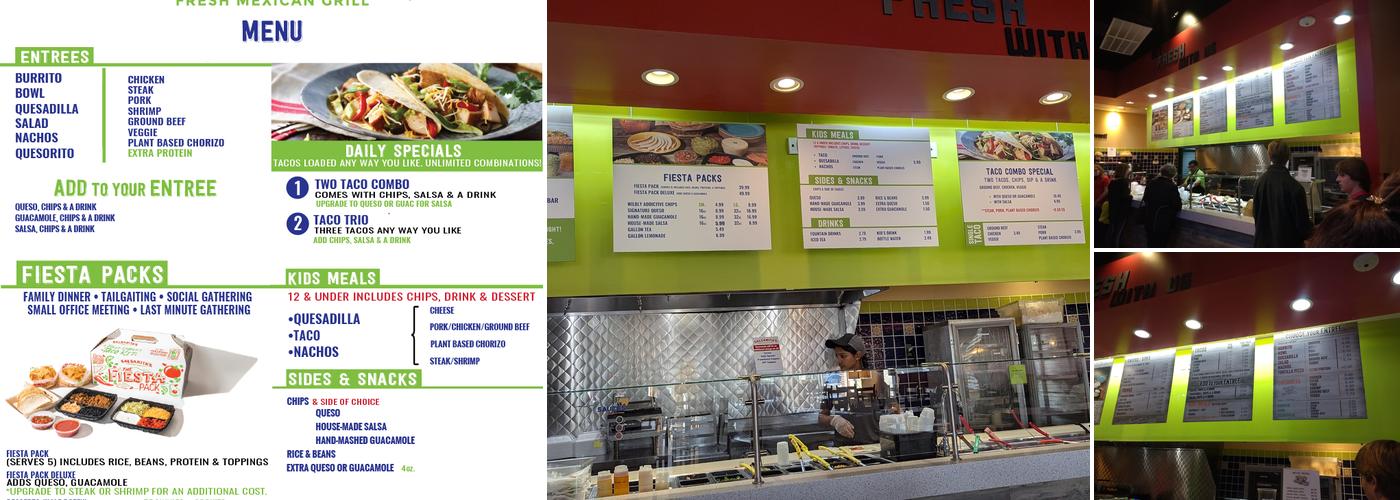 Salsarita's Fresh Mexican Grill Menu