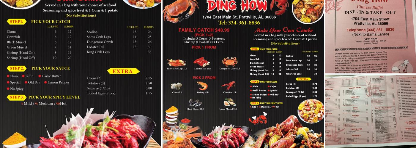 Ding How Chinese Buffet Menu