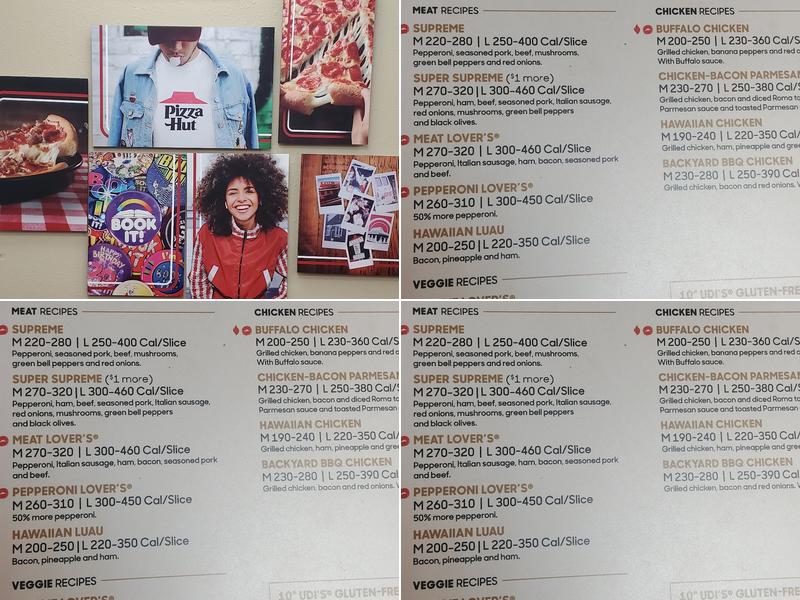 Pizza Hut Menu