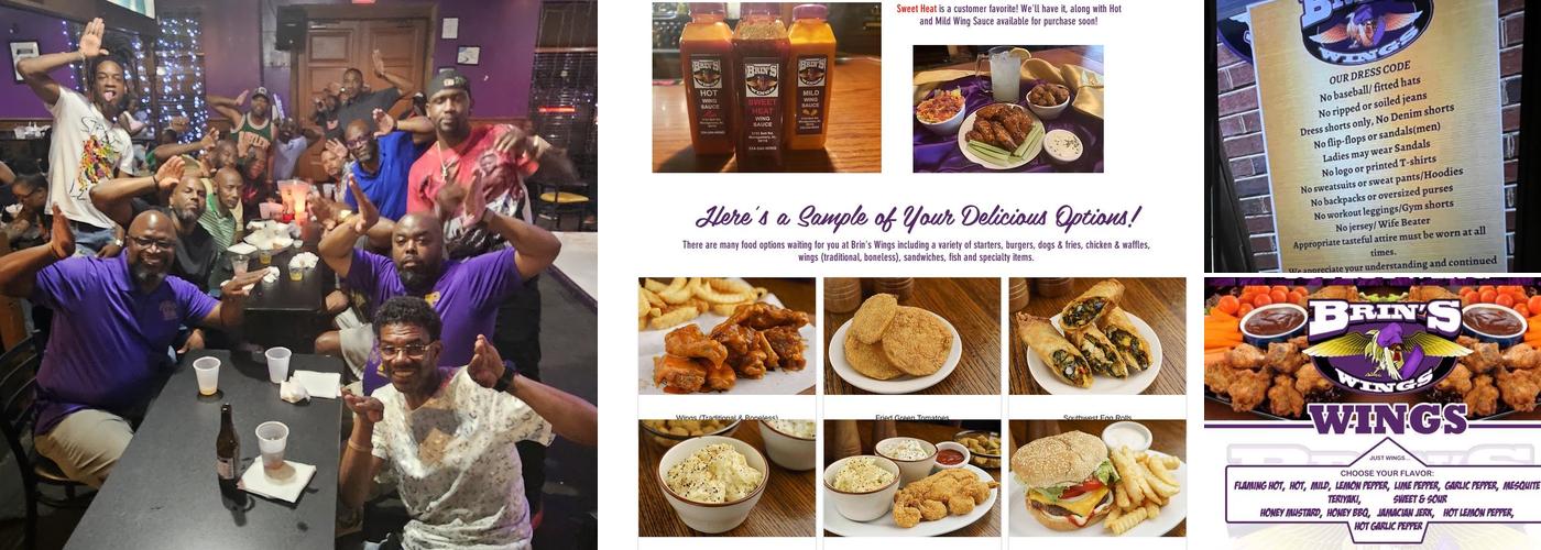 Brins Wings Menu