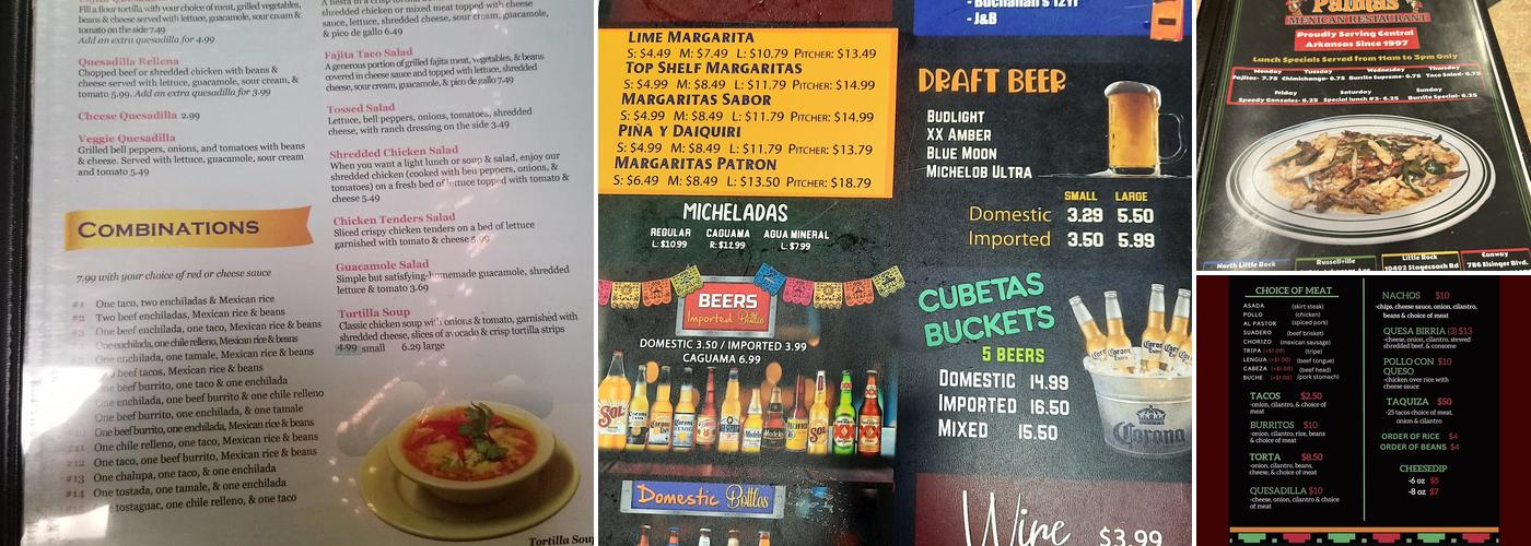 Las Palmas Menu