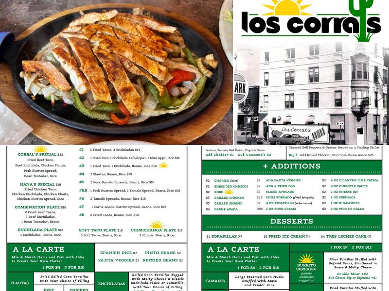 Los Corrals Menu