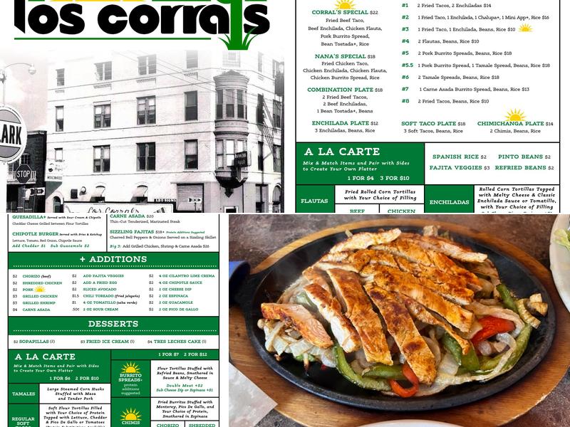 Los Corrals Menu