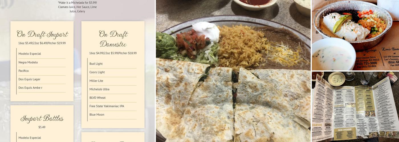 El Potro Mexican Restaurant Menu
