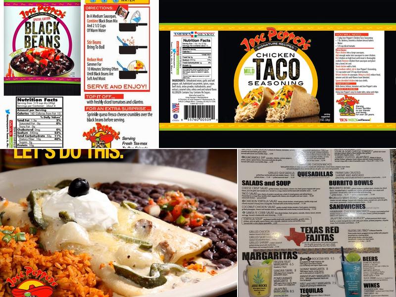 Jose Pepper's Menu
