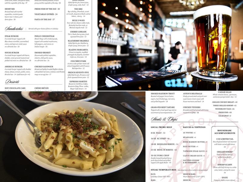 Anton's Menu