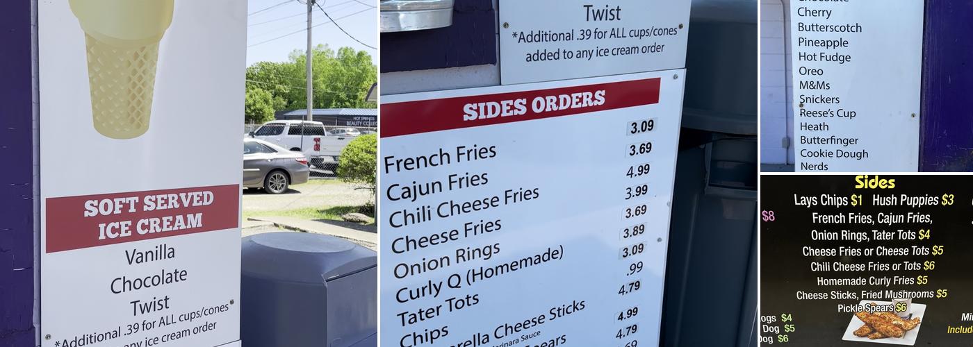 King Kone Menu