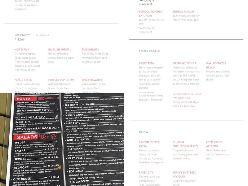 Slice Pizza & Brew Menu