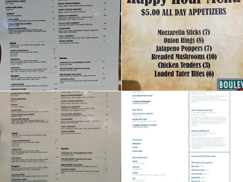 Boulevard Grill Menu