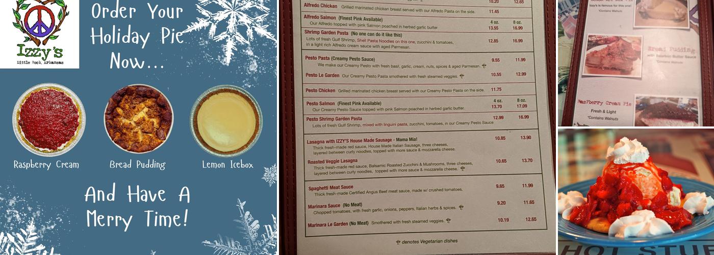 Izzy's Menu