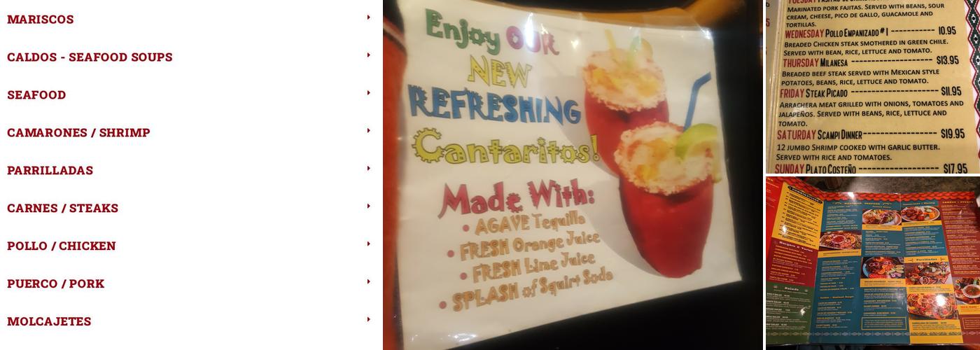El Tejado Denver Menu