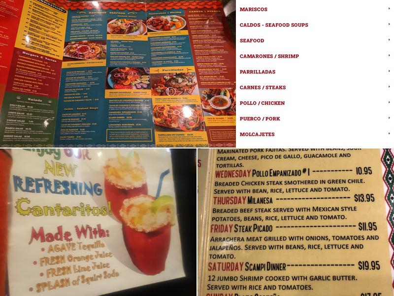 El Tejado Denver Menu