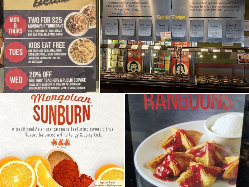 HuHot Mongolian Grill Menu