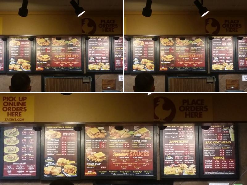 Zaxbys Chicken Fingers & Buffalo Wings Menu