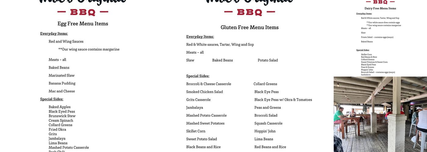 Moe's Original BBQ Menu