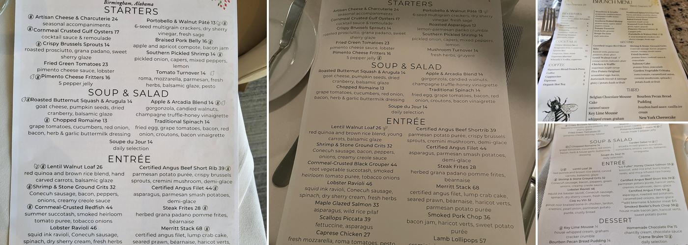 Galley & Garden Menu