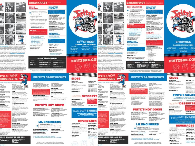 Fritz's Menu