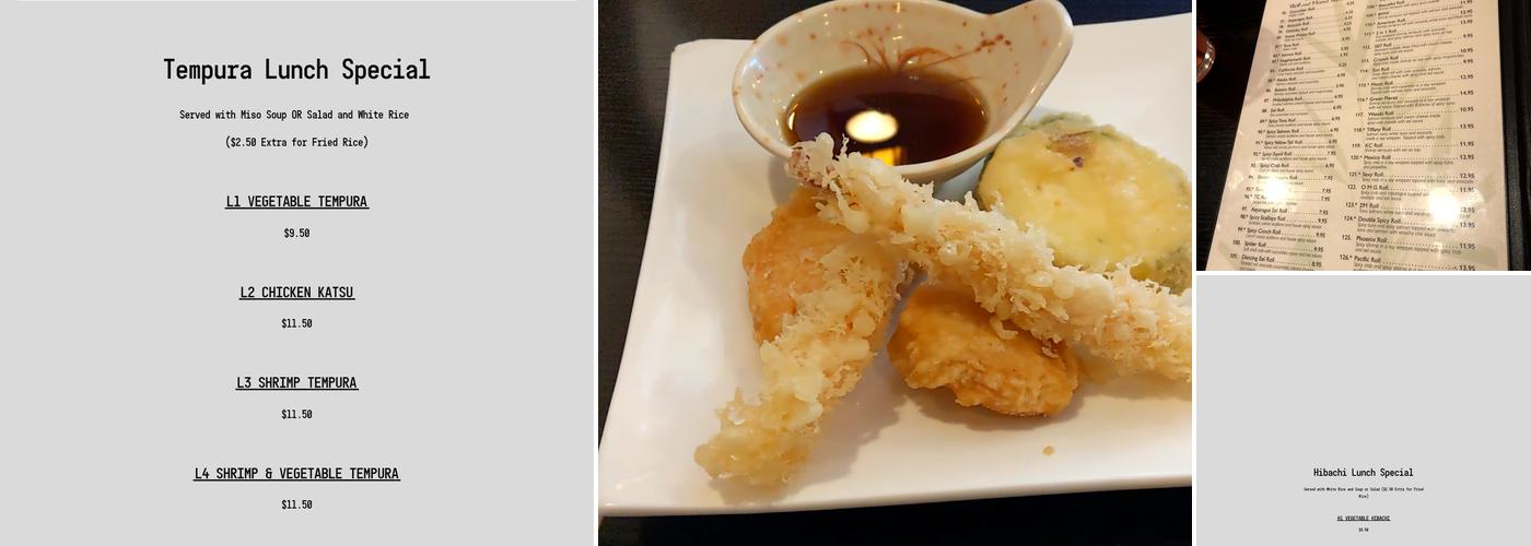 Masabi Japanese Sushi Bar & Grill Menu