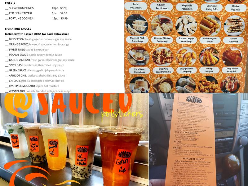 SAUCED POTSTICKERS Drive Thru Menu