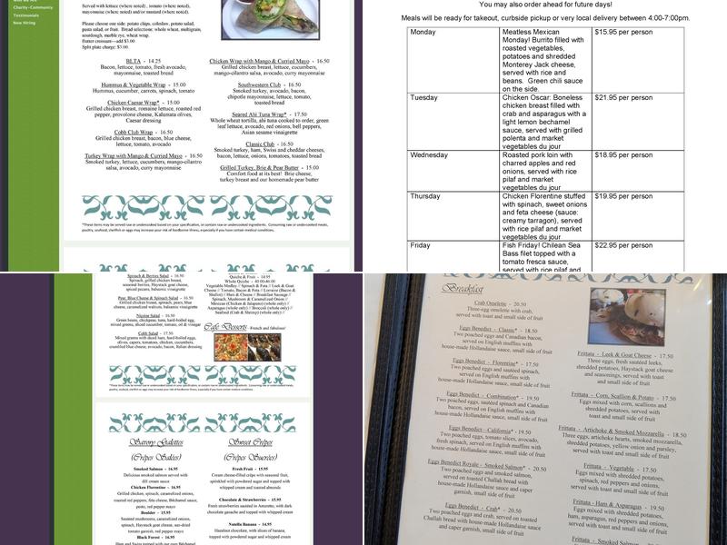 Katherine's French Bakery & Café Menu