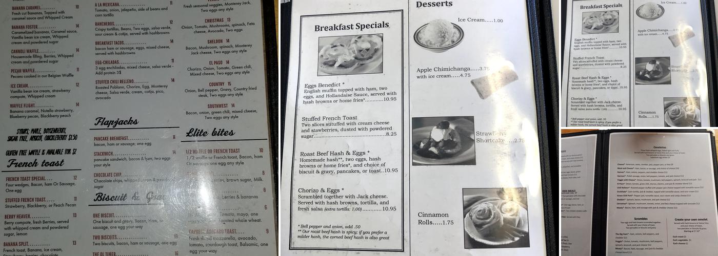 Waffle Iron Menu