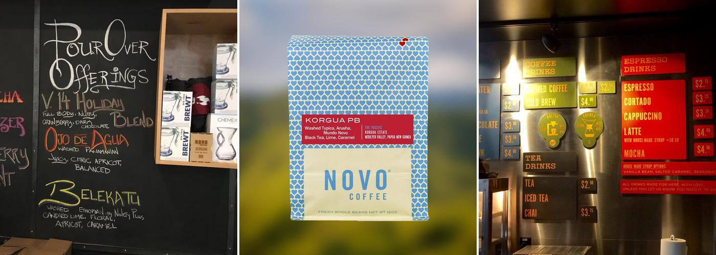 Novo Coffee Menu