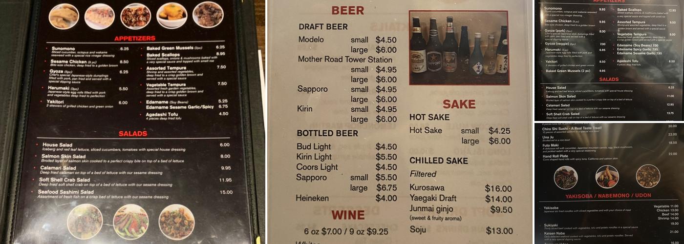 Fujiyama Japanese Restaurant & Sushi Bar Menu