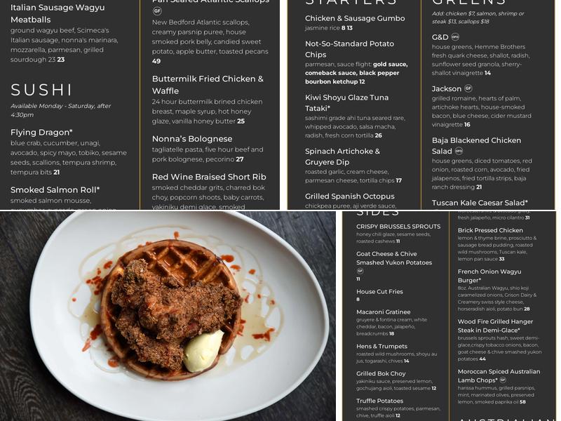 Gram & Dun Menu