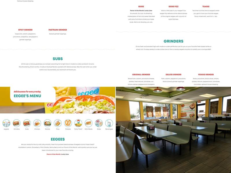 Eegee's Menu