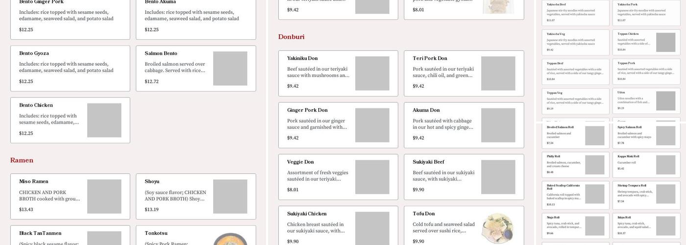 Ikkyu Menu