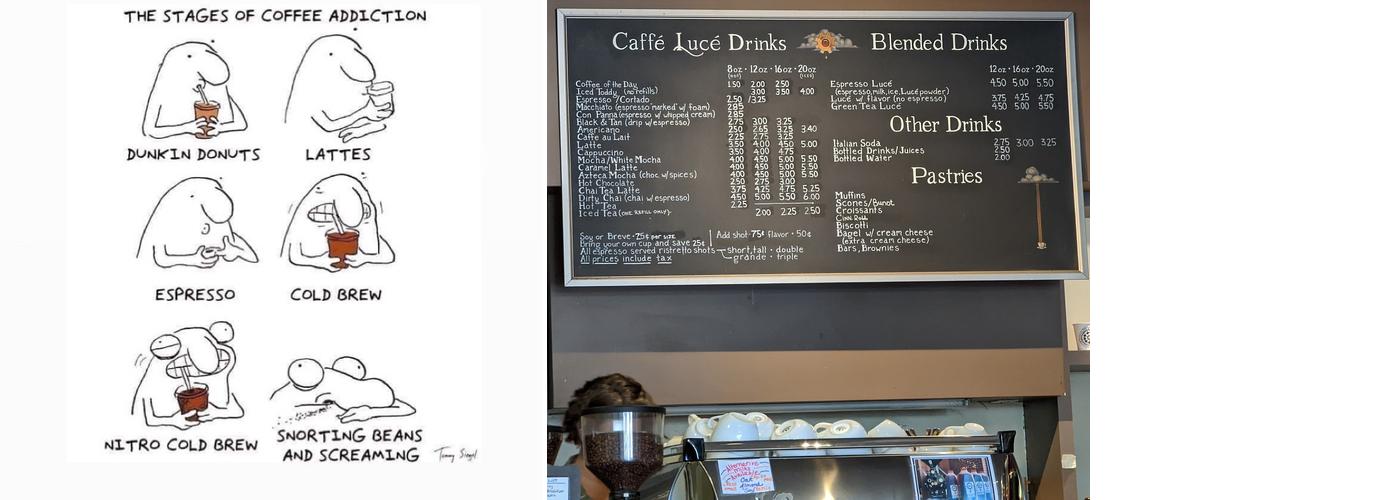 Caffe Luce Menu