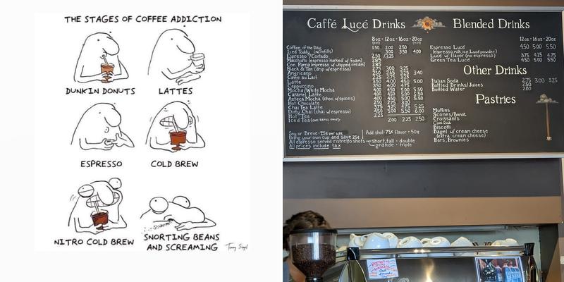 Caffe Luce Menu