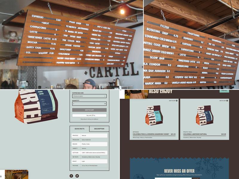 Cartel Roasting Co Menu