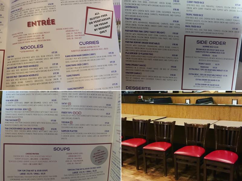 Thai Pot Cafe Menu
