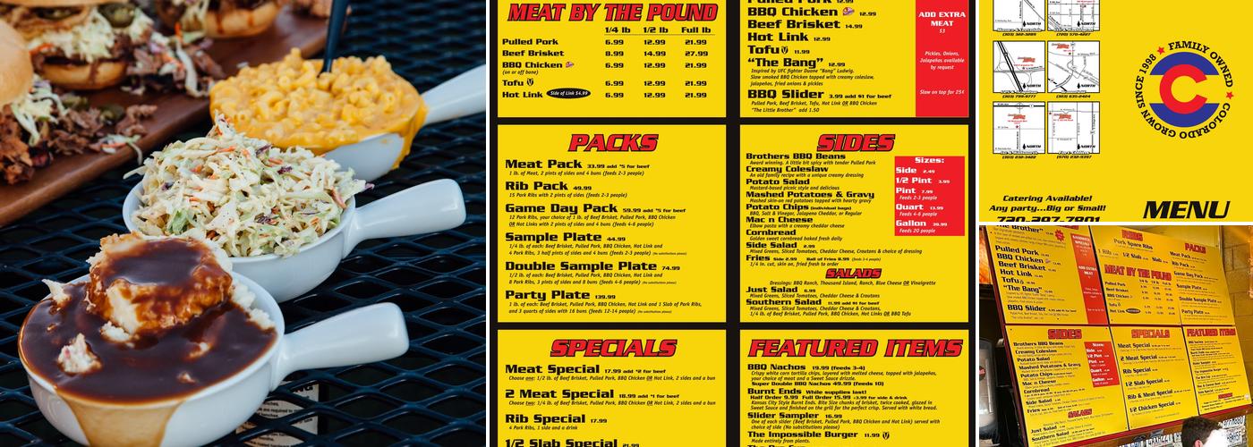Brothers BBQ Menu
