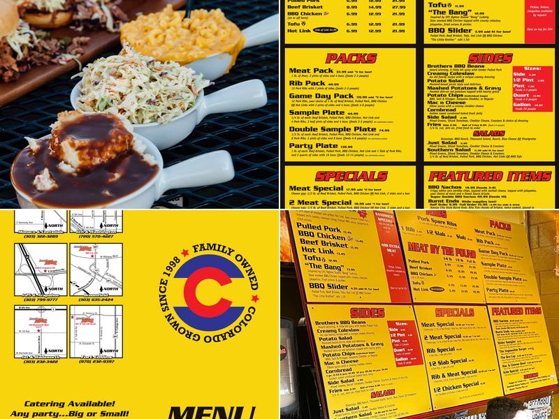 Brothers BBQ Menu