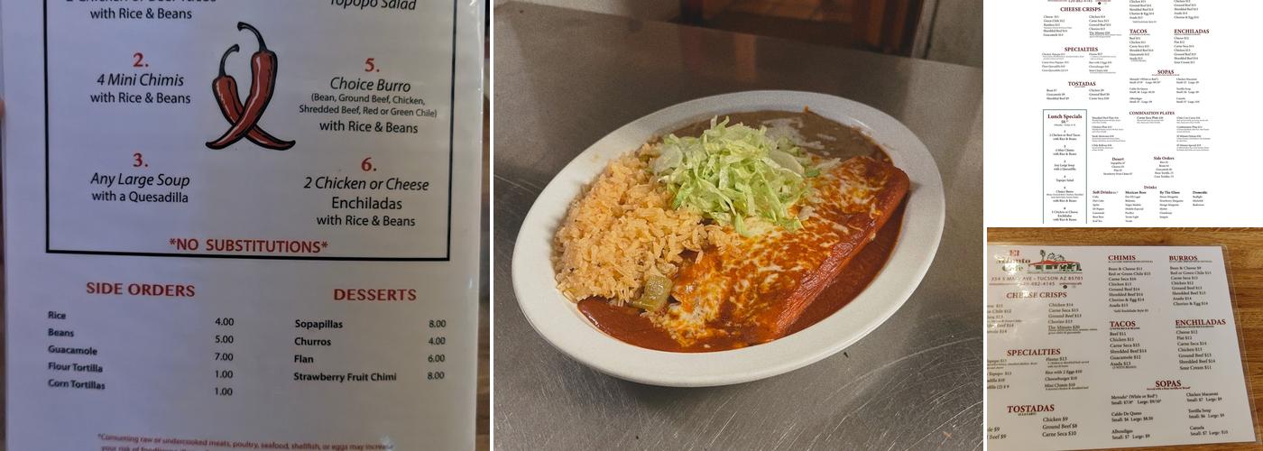 El Minuto Cafe Menu
