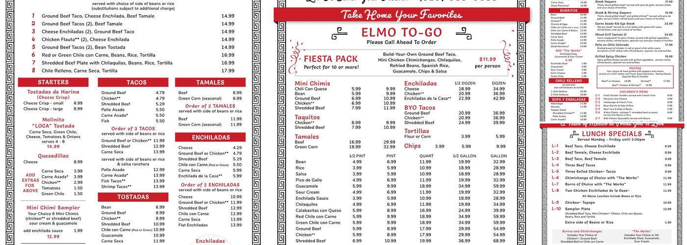 El Molinito Menu