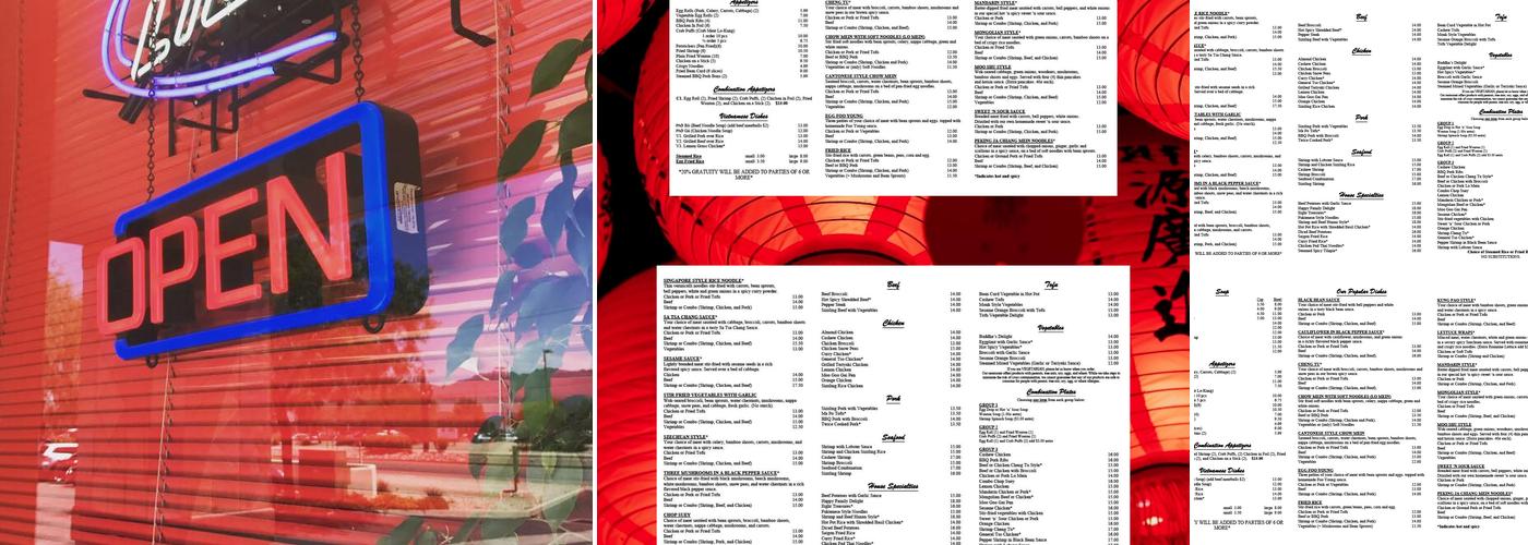 Linh Nam Chinese Restaurant Menu