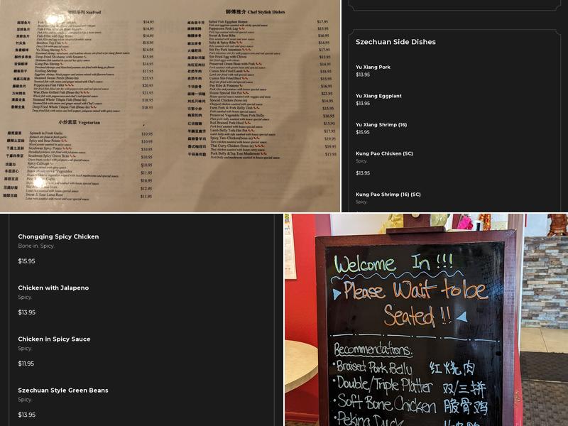 Old Peking Chinese Restaurant Menu