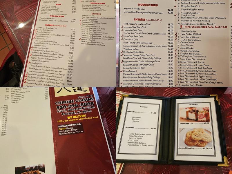 Ba-Dar Chinese Restaurant Menu
