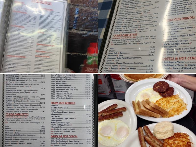 Alice's Restaurant Menu