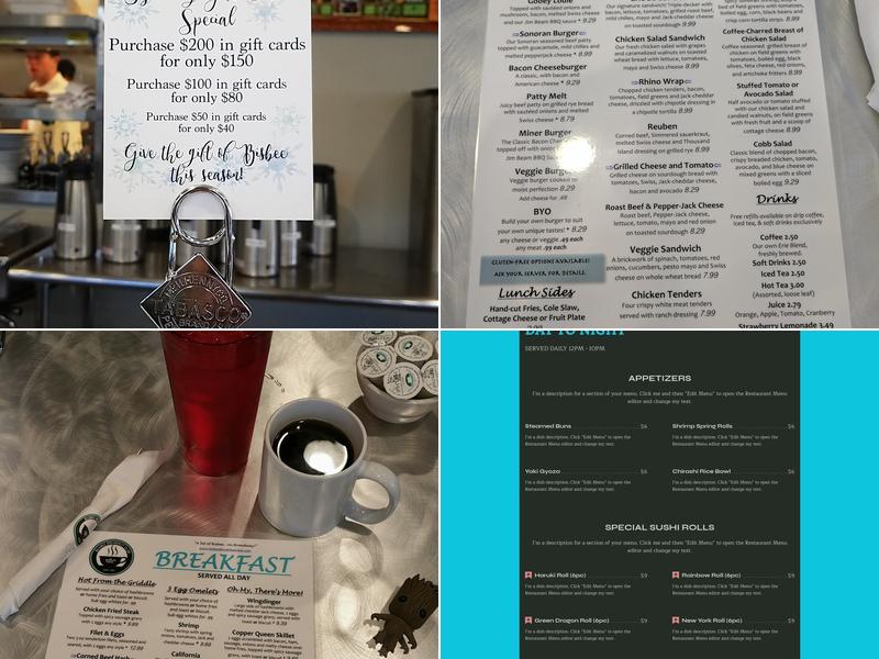 Bisbee Breakfast Club Menu